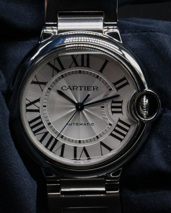 No Reserve - 2022 Cartier Ballon Bleu 36MM Silver Dial Steel Bracelet (WSBB0048)