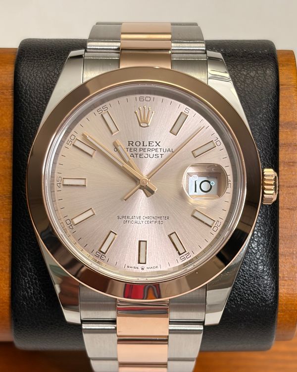 2021 Rolex Datejust 41MM Silver Dial Two-Tone Oyster Bracelet (126301)