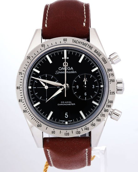No Reserve - 2022 Omega Speedmaster '57 41.5MM Black Dial Leather Strap ( 331.12.42.51.01.001)