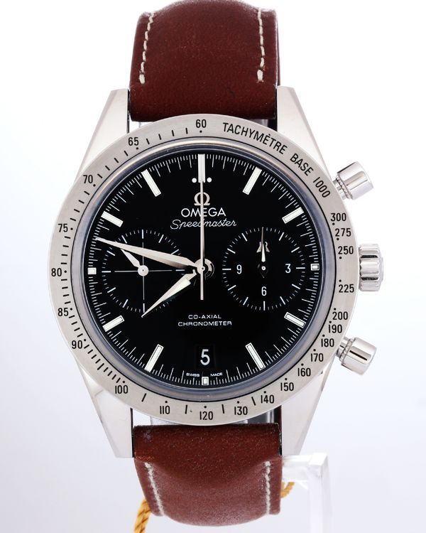 No Reserve - 2022 Omega Speedmaster '57 40.5MM Black Dial Leather Strap (332.10.41.51.01.001)
