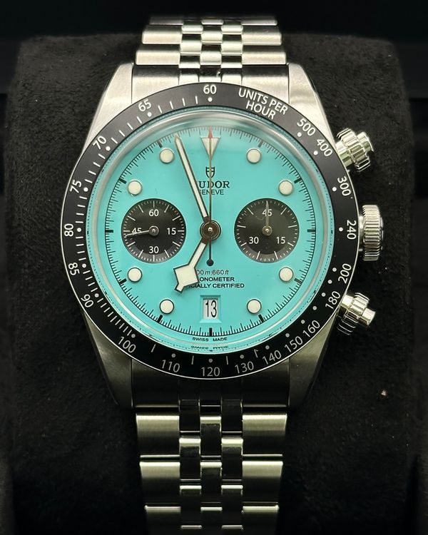 2026 Tudor Black Bay Chrono "Flamingo" 41MM Turquoise Dial Steel Bracelet (79360N)