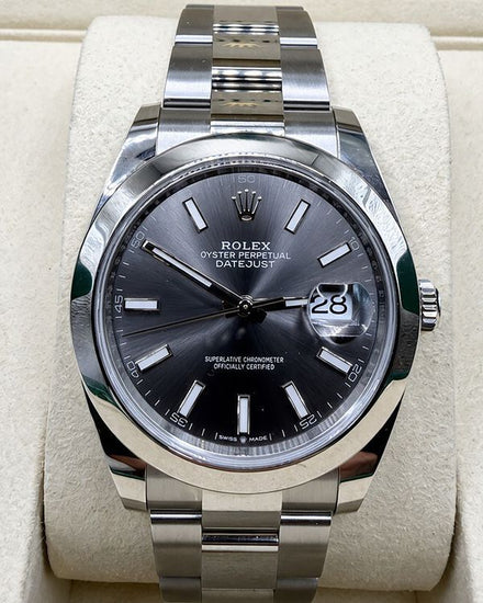No Reserve - 2026 Rolex Datejust 41MM Rhodium Dial Oyster Bracelet (126300)