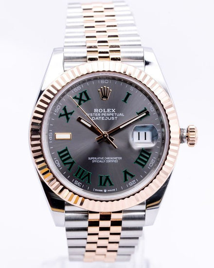 2023 Rolex Datejust "Wimbledon" 41MM Slate Dial Two-Tone Jubilee Bracelet (126331)