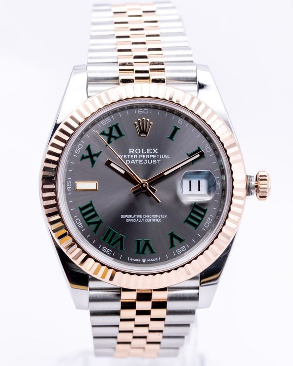 2023 Rolex Datejust "Wimbledon" 41MM Slate Dial Two-Tone Jubilee Bracelet (126331)