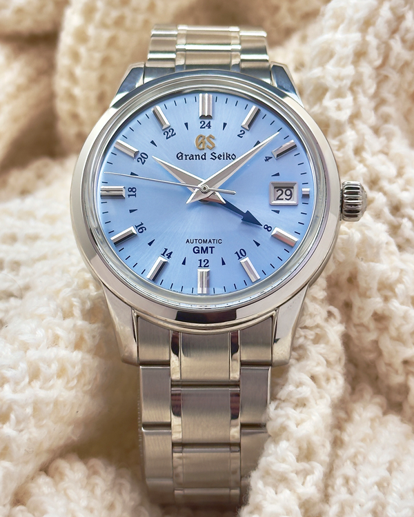 2025 Grand Seiko Elegance Collection GMT 25th Anniversary L.E. 39.5MM Blue Dial Steel Bracelet (SBGM253G)