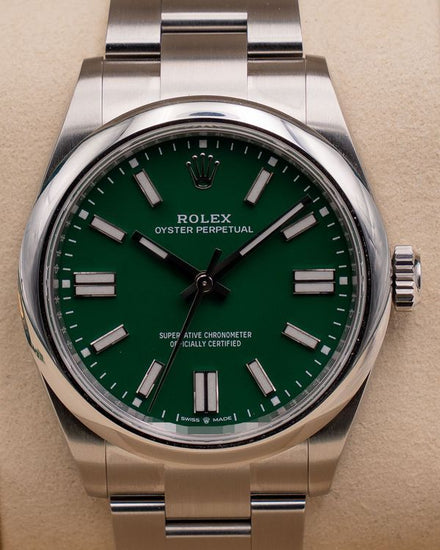 2026 Rolex Oyster Perpetual 41MM Green Dial Oyster Bracelet (134300)