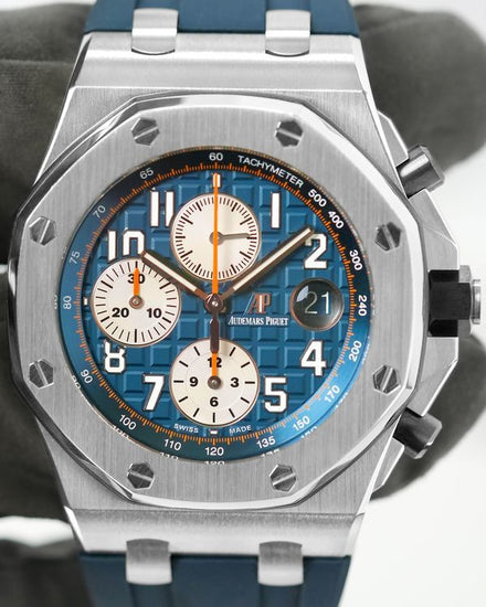 Audemars Piguet Royal Oak Offshore 42MM Blue Dial Rubber Strap (26470ST.OO.A027CA.01)