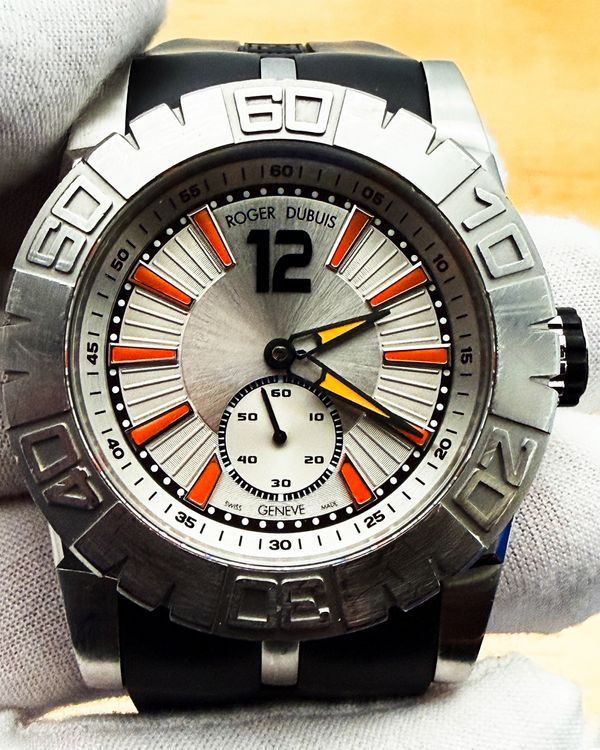 2010 Roger Dubuis Easy Diver L.E. 46MM Silver Dial Rubber Bracelet (RDDBSE0256)