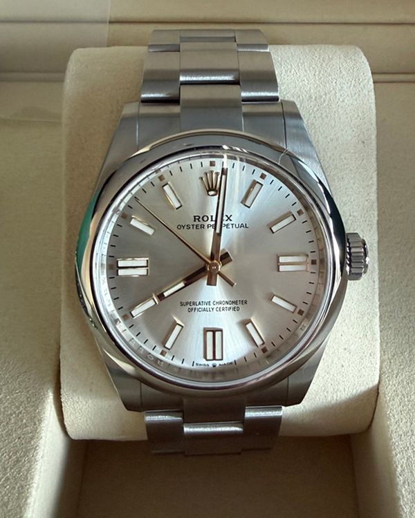 2026 Rolex Oyster Perpetual 41MM Silver Dial Oyster Bracelet (134300)
