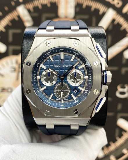 Audemars Piguet Royal Oak Offshore 42MM Blue Dial Rubber Strap (26480TI.OO.A027CA.01)