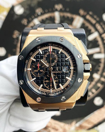 Audemars Piguet Royal Oak Offshore Chronograph 44MM Black Dial Rubber Strap (26401RO.OO.A002CA.02)