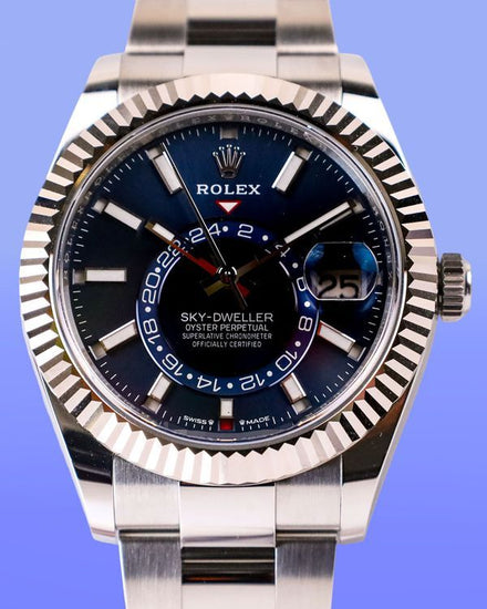 2026 Rolex Sky-Dweller 42MM Blue Dial Oyster Bracelet (336934)