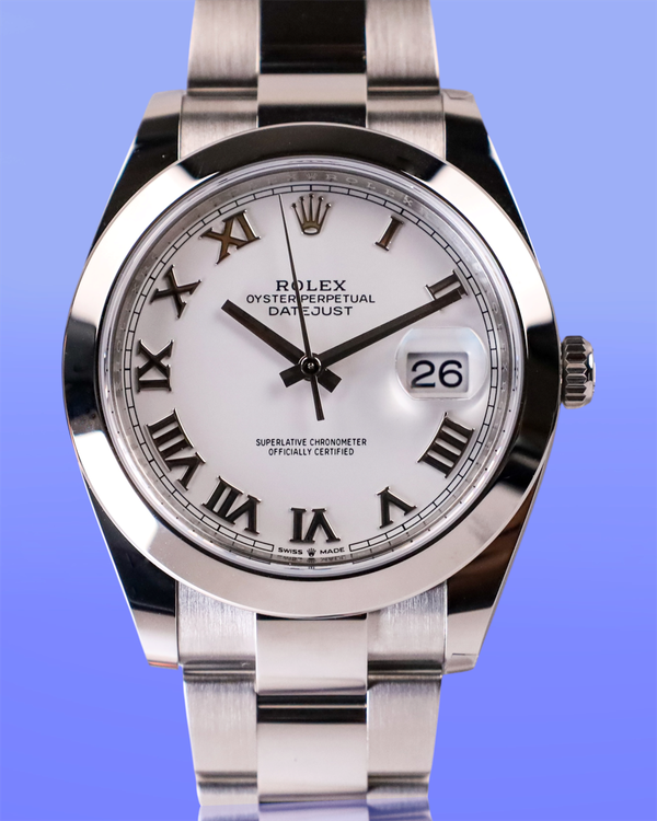 2026 Rolex Datejust 41MM White Dial Oyster Bracelet (126300)