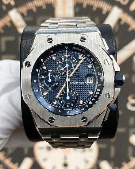 Audemars Piguet Royal Oak Offshore Chronograph 42MM Blue Dial Steel Bracelet (26237ST.OO.1220ST.01)