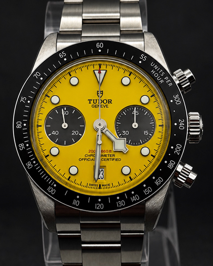 2026 Tudor Black Bay Chrono 39MM Yellow Dial Steel Bracelet (79310N)