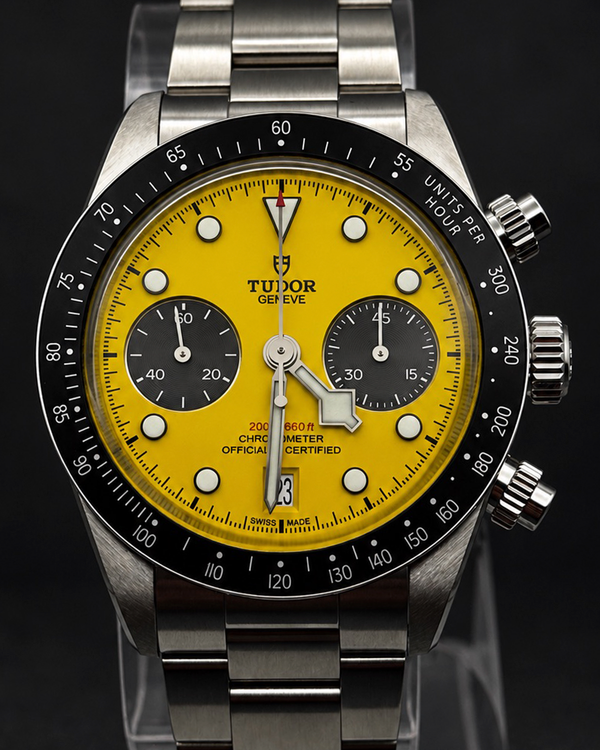 2026 Tudor Black Bay Chrono 39MM Yellow Dial Steel Bracelet (79310N)