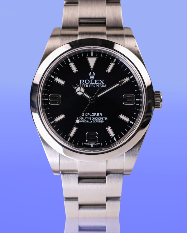 2012 Rolex Explorer 39MM Black Dial Oyster Bracelet (214270)