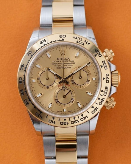 2018 Rolex Cosmograph Daytona 40MM Champagne Dial Two-Tone Oyster Bracelet (116503)