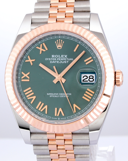 2026 Rolex Datejust 41MM Green Dial Two-Tone Jubilee Bracelet (126331)