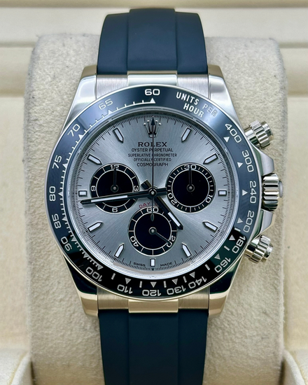 2024 Rolex Cosmograph Daytona 40MM Silver Dial Oysterflex Strap (126519LN)