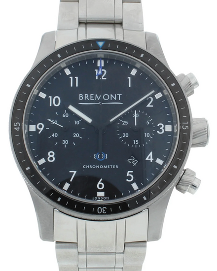 Bremont Boeing 247 Chronograph 43MM Black Dial Steel Bracelet (BM247-BK-B)