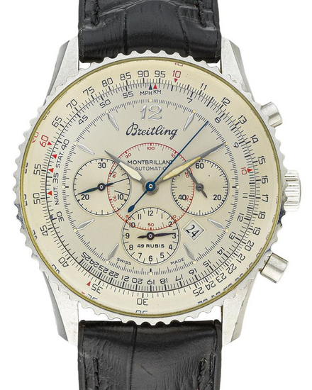 Breitling Navitimer 38MM Ivory Dial Leather Strap (A41330)