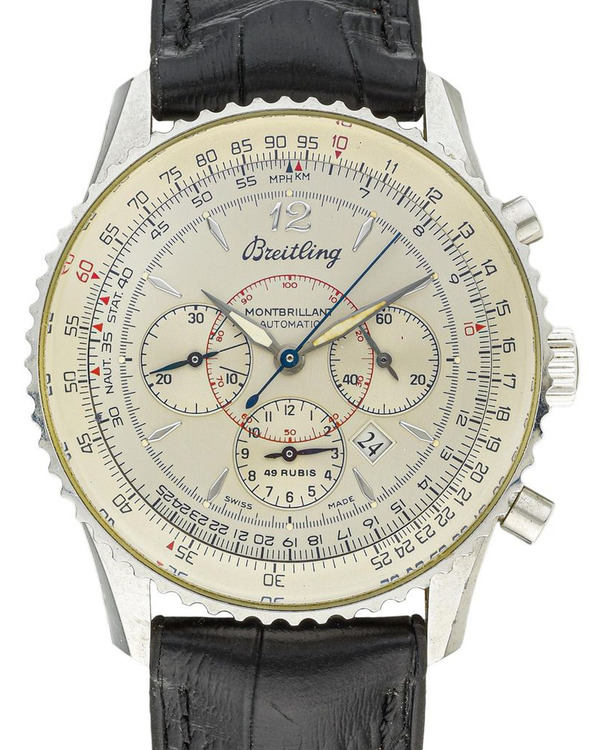 Breitling Navitimer 38MM Ivory Dial Leather Strap (A41330)