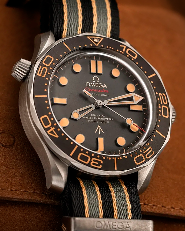 2021 Omega Seamaster Diver 300M "007 No Time to Die" 42MM Brown Dial Textile Strap (210.92.42.20.01.001)