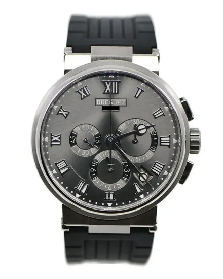 Breguet Marine 42MM Grey Dial Rubber Strap (5527)