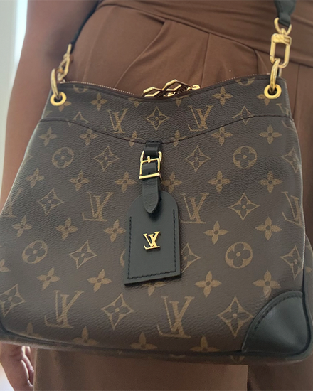 2020 Louis Vuitton Monogram Odeon PM Small Size Brown Canvas Gold-Tone Hardware Leather Strap (Odeon)