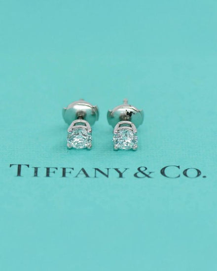 Tiffany Accessories Solitaire 5.4MM Platinum Diamond Stud Earrings (Earrings)