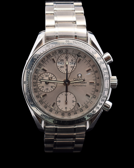 Omega Speedmaster Day-Date 39MM Silver Dial Steel Bracelet (3523.30.00)