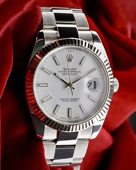 Rolex Datejust 41MM White Dial Oyster Bracelet (126334)