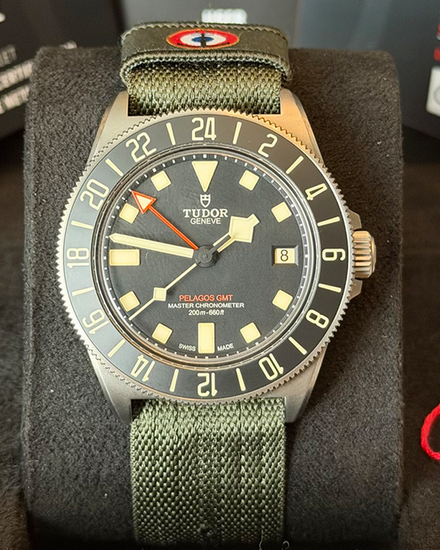 2025 Tudor Pelagos FXD GMT 42MM Black Dial Textile Strap (2542G257NU)