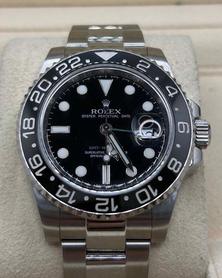 2008 Rolex GMT-Master II 40MM Black Dial Oyster Bracelet (116710LN)
