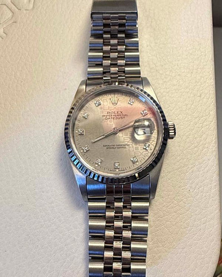 1994 Rolex Datejust 36MM Silver "Jubilee" Dial Jubilee Bracelet (16234)