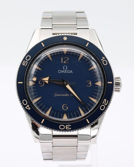 No Reserve - 2021 Omega Seamaster 300 Co-Axial Master Chronometer 41MM Blue Dial Steel Bracelet (234.30.41.21.03.001)