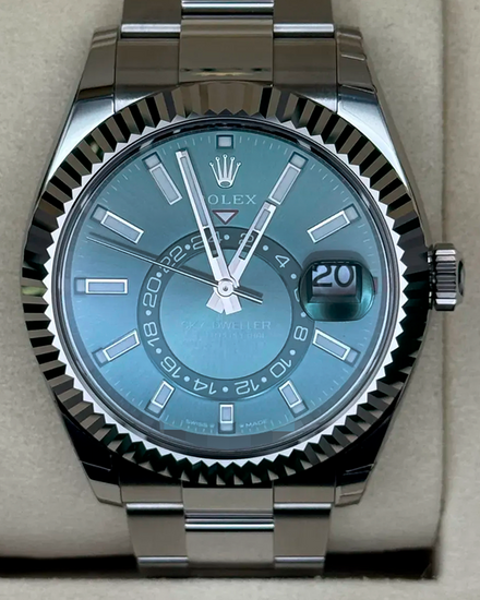 2026 Rolex Sky-Dweller 42MM Green Dial Oyster Bracelet (336934)