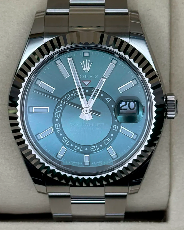 2026 Rolex Sky-Dweller 42MM Green Dial Oyster Bracelet (336934)