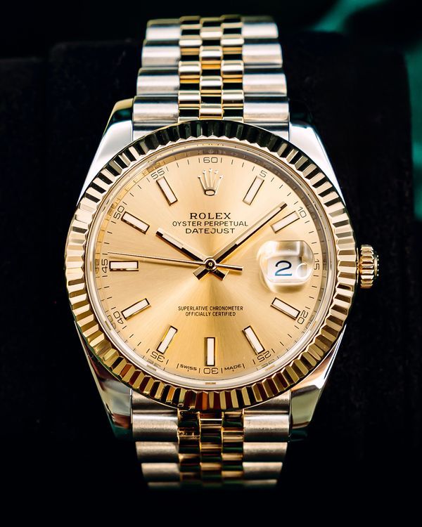 2016 Rolex Datejust 41MM Champagne Dial Two-Tone Jubilee Bracelet (126333)