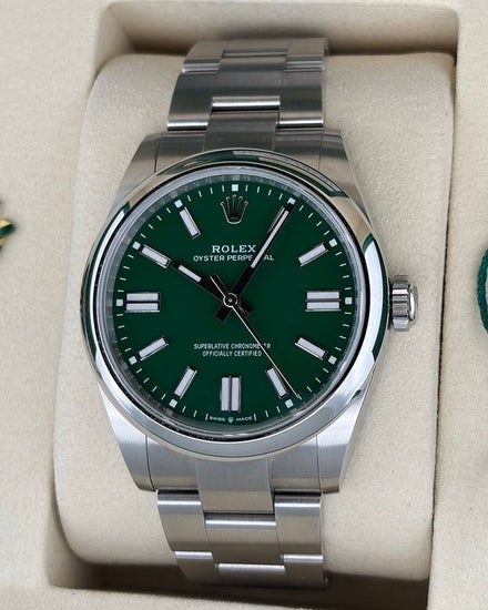 2026 Rolex Oyster Perpetual 41MM Green Dial Oyster Bracelet (134300)
