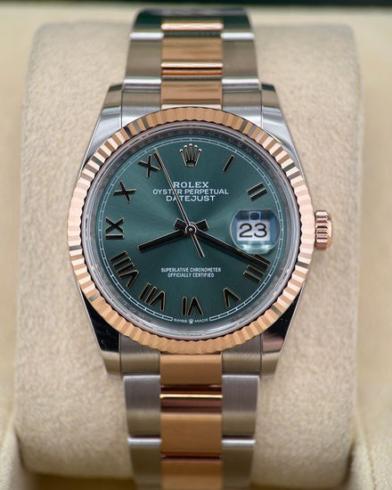 2026 Rolex Datejust 36MM Green Dial Two-Tone Oyster Bracelet (126231)
