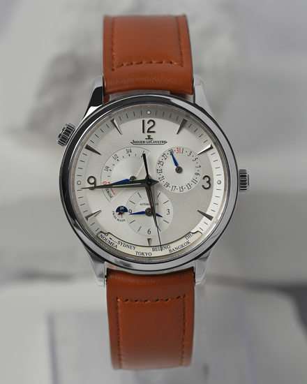 No Reserve - 2020 Jaeger-LeCoultre Master Control Geographic 40MM Silver Dial Leather Strap (Q4128420)