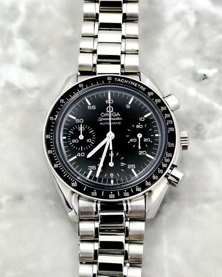 No Reserve - 2000 Omega Speedmaster Reduced 39MM Black Dial Steel Bracelet (3510.50.00)