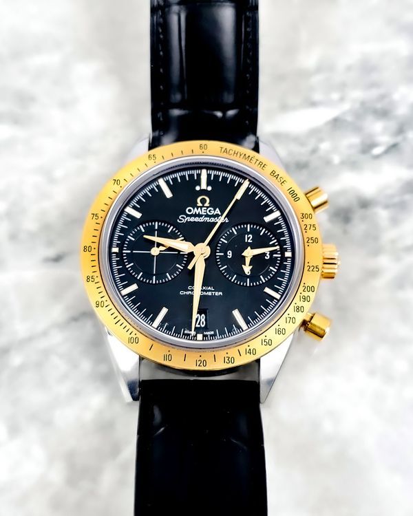No Reserve - 2023 Omega Speedmaster '57 41.5MM Black Dial Leather Strap (331.22.42.51.01.001)