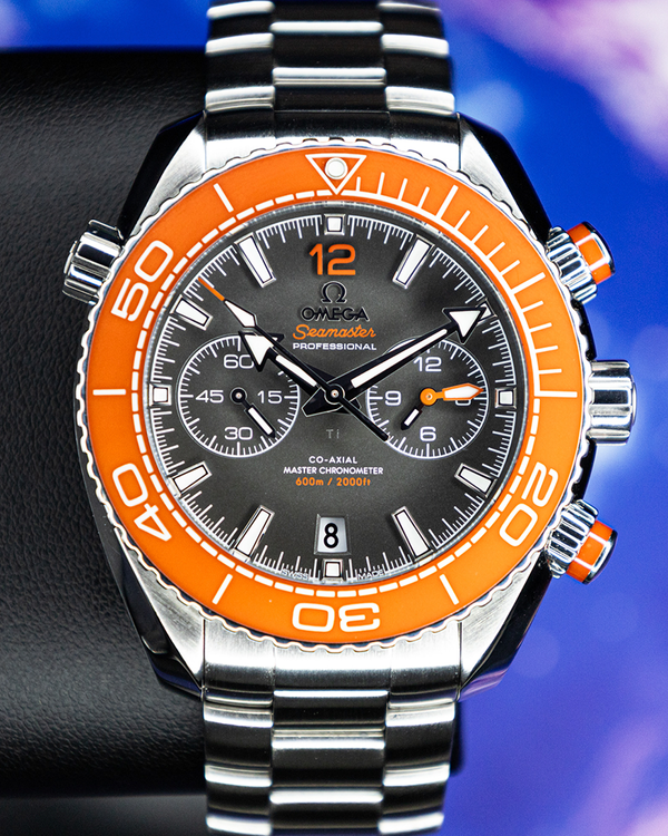 No Reserve - 2025 Omega Seamaster Planet Ocean Chronograph 45.5MM Grey Dial Steel Bracelet (215.30.46.51.99.001)