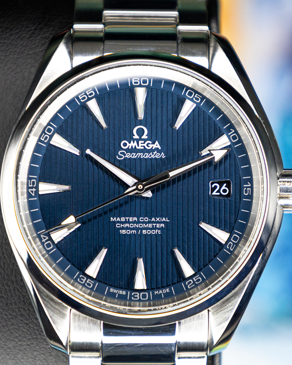 (WORKING) No Reserve - 2024 Omega Seamaster Aqua Terra 150M 41.5MM Blue Dial Steel Bracelet (231.10.42.21.03.003)