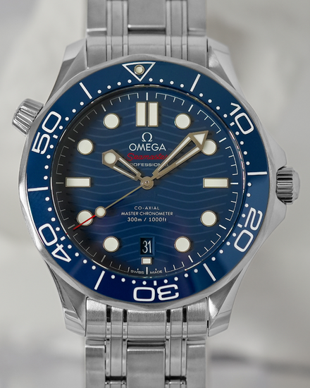 2023 Omega Seamaster Diver 300M 42MM Blue Dial Steel Bracelet (210.30.42.20.03.001)