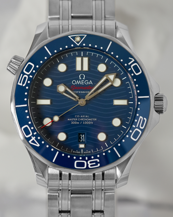 2023 Omega Seamaster Diver 300M 42MM Blue Dial Steel Bracelet (210.30.42.20.03.001)