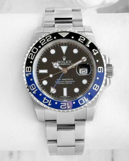 2015 Rolex GMT-Master II "Batman" 40MM Black Dial Oyster Bracelet (116710BLNR)
